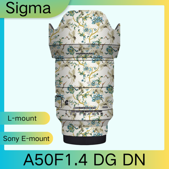 Lentes Sigma A50F1.4 DG DN - Pele câmera, adesivo câmera - com alta resistência a arranhões, à prova d'água e com design elegante.